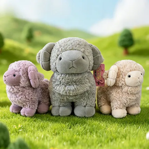 Simpatico Peluche di Pecora Animale Morbido e Soffice Bambola di Pecora cuscino Decorazione Stanza Regalo per Bambini