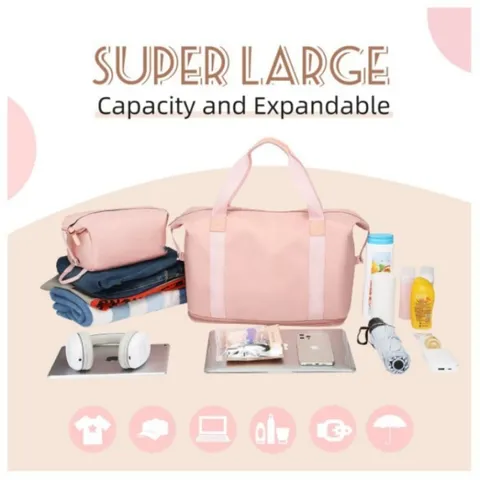 Große Kapazität Reise Reisetasche Set Wasserdicht Nylon Weekender Gepäcktasche Freizeit Reisetasche Für Damen Und Herren