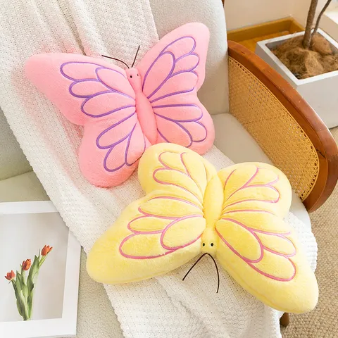 Carino Farfalla Cuscino di Peluche Animale di Peluche Morbido Cuscino Tappetino Tatami Cuscino Decorativo Per Soggiorno Camera da Letto Arredamento