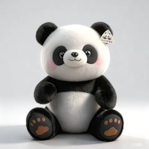 Simpatico Peluche Panda di Simulazione Bambola Animale Stuffed Morbido Soffice Cuscino Panda Gigante Giocattolo Compagno Decorazione Casa