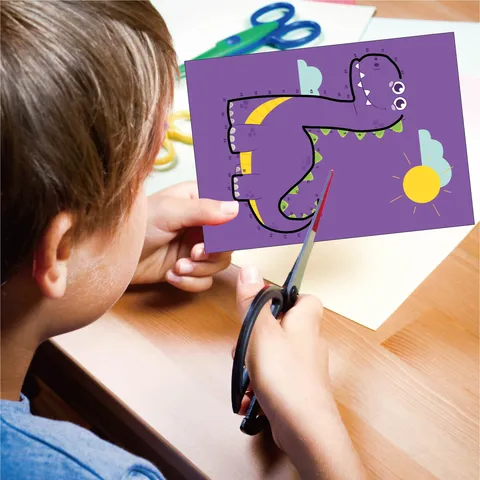 Kinder DIY Papier Schneiden Buch Lernspielzeug Tier Prinzessin Dinosaurier Schere Fähigkeiten Praxis Buch