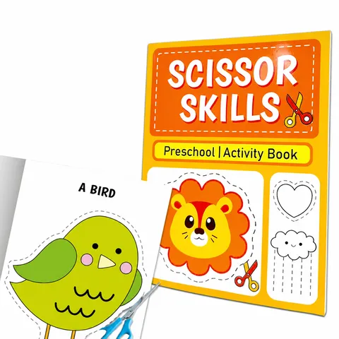 Kinder Papierschneidebuch Tier Ozean Thema Pädagogisches DIY Aktivitätsbuch Für Kinder Vorschule Lernen Training