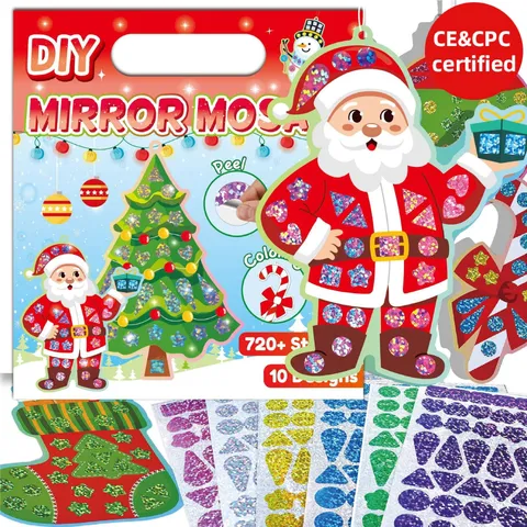 Kinder DIY Mosaik Kunst Bastelset Spiegel Folie Aufkleber Pädagogisches Handgemachtes Spielzeug Geschenk Kreative Party Gefälligkeit Kinder Aktivität