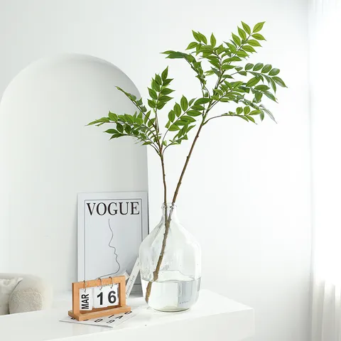 Τεχνητό Φυτό Nandina Ψεύτικο Κλαδί Πρασίνου Διακόσμηση Σπιτιού Τεχνητό Λουλούδι Φύλλωμα Ψεύτικο Κλαδί Δέντρου