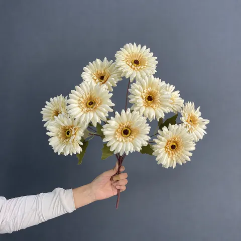 Künstliche Seidenblumen Gänseblümchen Hibiskus Bund Für Zuhause Hochzeit Hotel Dekor Fotografie Requisiten Falsche Blumen