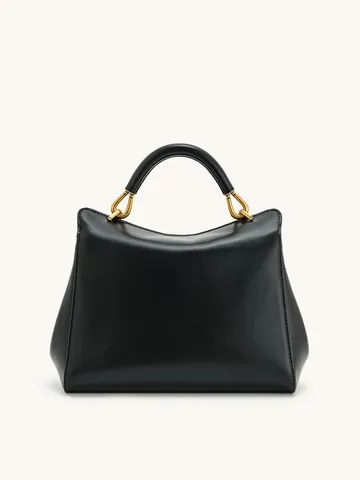Fashion PU Leather Top Handle Handbag Women Commuting Padlock Shoulder Crossbody Bag Elegant Satchel Purse