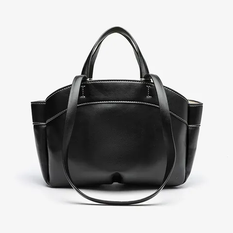 Large Capacity PU Leather Tote Bag Women Vintage Commuter Handbag Casual Shoulder Bag Shopping Bag