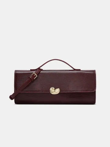 Women's Vintage Stone Pattern PU Leather Shoulder Bag Retro Casual Top Handle Bag Elegant Evening Handbag For Daily Commuting