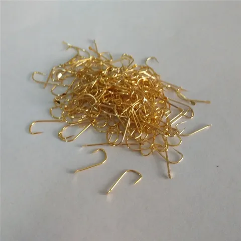 High Carbon Steel Loose Fishing Hooks Barbed Barbless Gold Black Red Fishing Tackle Accessories
