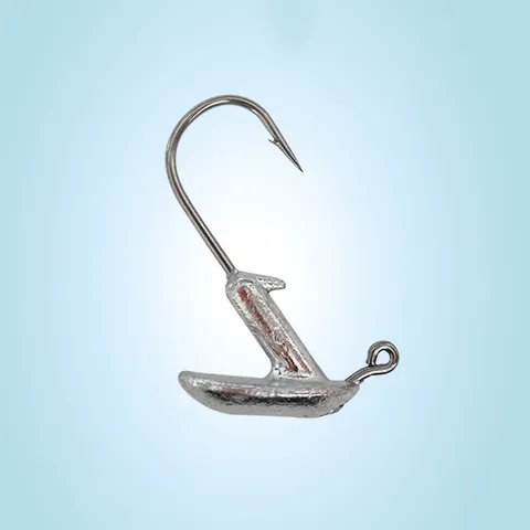 Jig Head Fishing Hook Lead Stainless Steel Anti Snag Barbed Jigheads For Freshwater Fishing Tackle Accessories