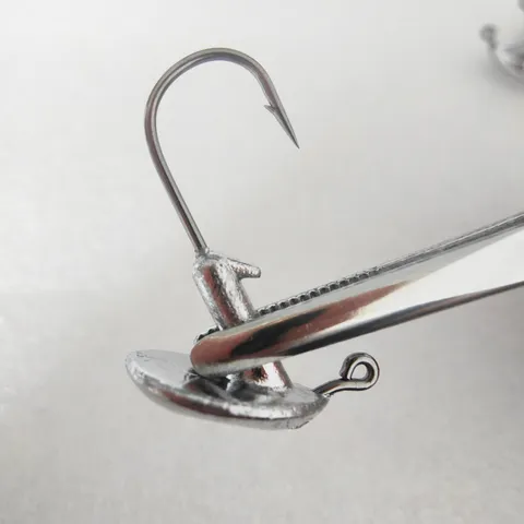 Jig Head Fishing Hook Lead Stainless Steel Anti Snag Barbed Jigheads For Freshwater Fishing Tackle Accessories
