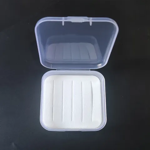 Transparent Plastic Fly Fishing Box Lure Storage Box Portable Tackle Case With Foam Insert For Micro Lures Flies