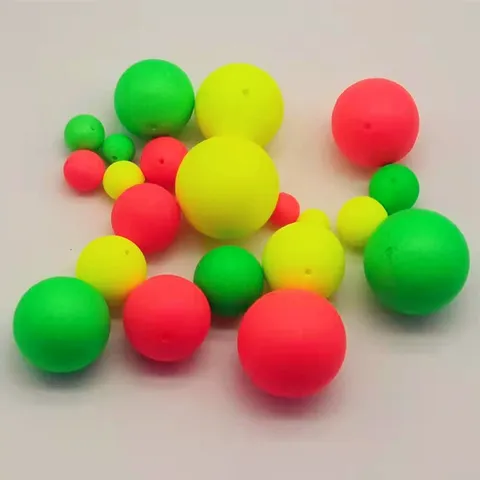 Foam Fishing Float Beads Round Tail Thickened Accessories For Outdoor Angling High Visibility Tackle Component