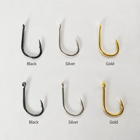 Carbon Steel Iseni Fishing Hooks Barbed Single Fish Hooks Outdoor Freshwater Fishing Tackle