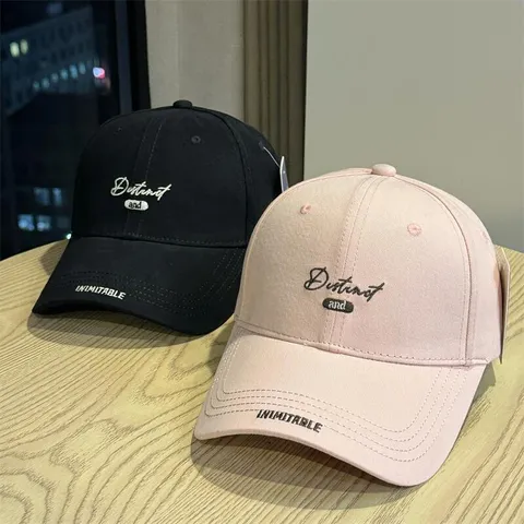 Unisex Cotton Baseball Cap Adjustable Curved Brim Snapback Hat Embroidery Letter Streetwear Dad Hat For Men Women