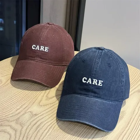 Women's Casual Cotton Baseball Cap Letter Embroidery Adjustable Sun Protection Dad Hat