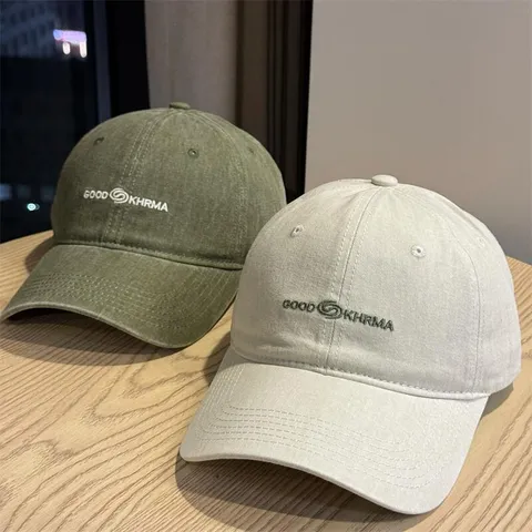 Vintage Washed Cotton Baseball Cap Unisex Adjustable Distressed Dad Hat Outdoor Sun Hat