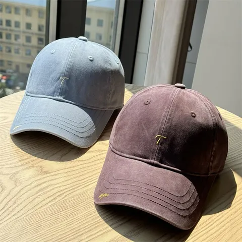 Unisex Cotton Baseball Cap Adjustable Casual Solid Color Embroidered Letter Outdoor Sun Protection Dad Hat For Men Women