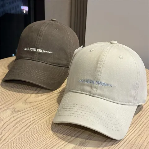 Unisex Cotton Baseball Cap Letter Embroidery Casual Adjustable Sun Hat Fashion Outdoor Sports Hat For Men Women