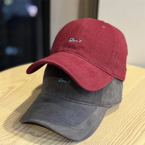 Unisex Cotton Baseball Cap Autumn Casual Letter Embroidery Soft Top Sun Hat Adjustable Outdoor Cap For Men Women