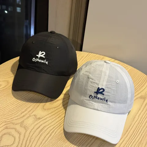 Unisex Quick Drying Baseball Cap Adjustable Outdoor Sun Hat Embroidered Casual Streetwear Hat For Men Women
