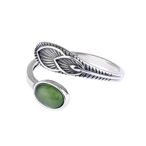 Vintage Veer Open Ring Retro Verzilverd Verstelbare Vingerring Voor Mannen Vrouwen Mode Sieraden Cadeau