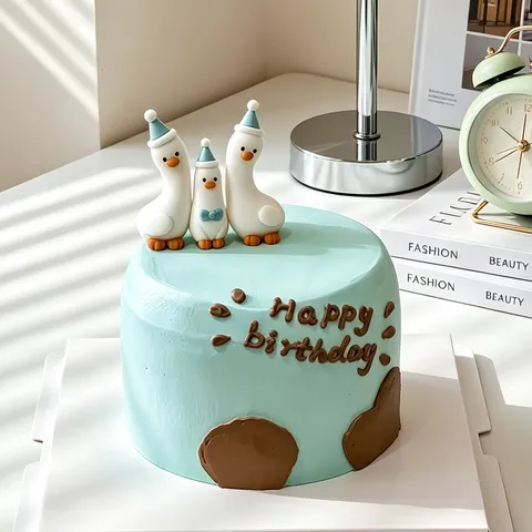 Simpatico Topper Per Torta Papera Gomma Morbida Cartoni Animati Festa Compleanno