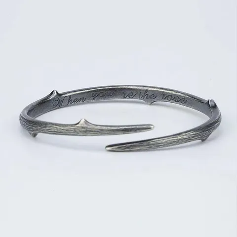 Retro Doornen Tak Open Ring Vintage Paar Gotische Stijl Zinklegering Verstelbare Vingerring Unisex Mode Sieraden