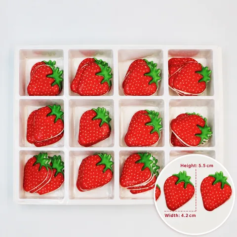 Artificial Strawberry Cake Decoration Ornaments Simulated Fruit Dessert Baking Accessories Party Table Decor