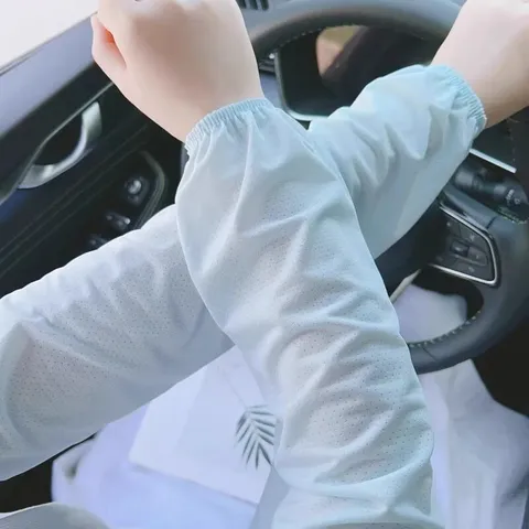 Damen Sommer Atmungsaktiv Netz Sonnenschutz Armmanschetten UV-Schutz Fahren Outdoor Kühlende Armbedeckungen