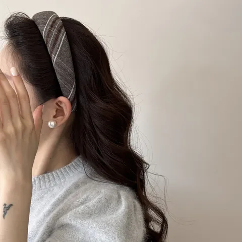 Französisch Vintage Breites Haarband Damen Herbst Neue Hohe Krone Haarreif Vielseitiges Schlankmachendes Haaraccessoire