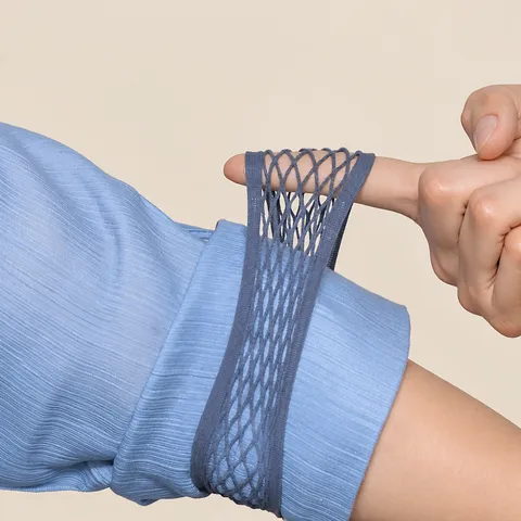 Porte-Manches Élastiques Ajustables pour Chemise Bracelets Antidérapants Fixateur de Manches en Tissu Maille pour Hommes et Femmes