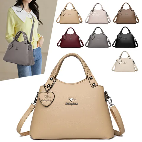 Sac Fourre-tout pour Femmes en Cuir PU Mode Navetteur Sac à Main Grande Capacité Sac à Bandoulière Avec Poignée Plissée