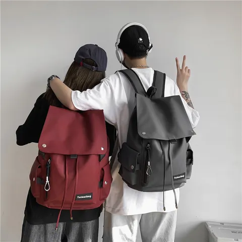 Casual PU Lederen Rugzak Grote Capaciteit Reizen Schooltas Waterdichte Street Style Dagrugzak Voor Dames En Heren