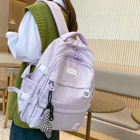 Oxford Stof Grote Capaciteit Casual Studenten Rugzak Japans Effen Kleur Schooltas Veelzijdige Reistas Voor Vrouwen