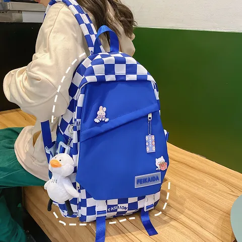 Unisex Grote Capaciteit Nylon Casual Rugzak Student School Bookbag Reizen Daypack