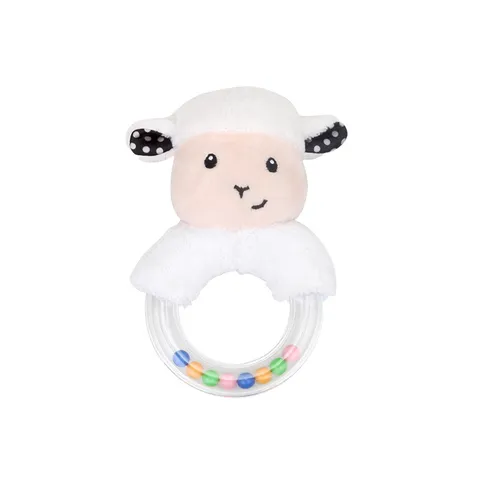Infant Plush Animal Hand Rattle Toy Soft Stuffed Cartoon Rattles Bell Infant Early Educational Grasping Toys For Baby