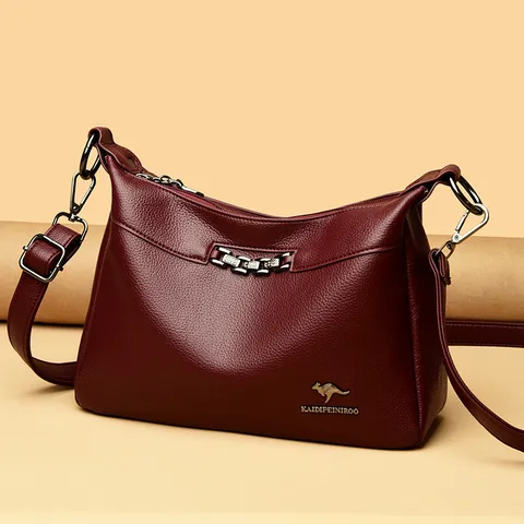 Dames Casual PU Leer Schoudertas Grote Capaciteit Crossbody Tas Mode Handtas