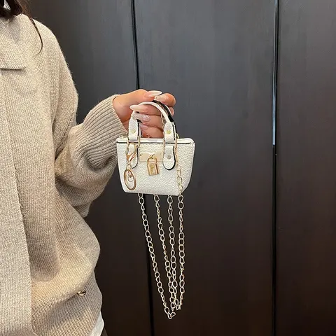 Mini PU Leder Umhängetasche Damen Mode Litschi Muster Schultertasche Kleine Quadratische Tasche Süße Handtasche