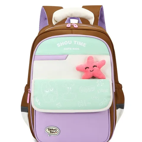 Kinder Schule Rucksack Casual Oxford Stoff Wasserdicht Farbblock Großes Kapazität Schultasche Für Studenten Jungen Mädchen
