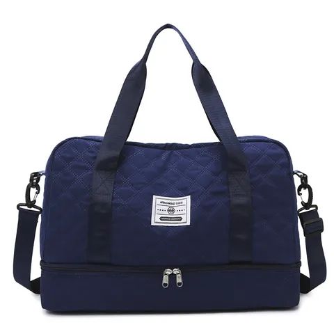 Große Reise-Duffelbag aus Oxford-Gewebe Gesteppt Fitness Yoga Tasche Mit Nass-Trocken-Trennung Wasserdichte Gepäcktasche