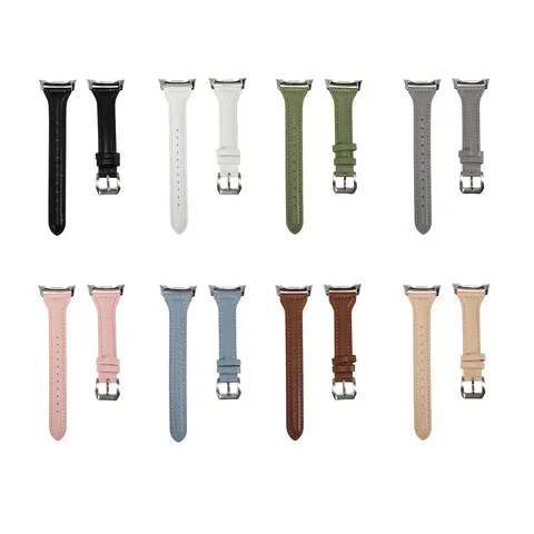 Slim Waist Leather Watch Band Replacement Strap For Smart Watch Stylish Wristband Soft Wrist Strap Watch Accessories