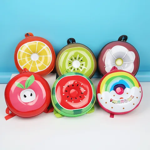 Kinder Süßer Cartoon Frucht Hartschalen Rucksack Leichter Wasserdichter Reise Schulranzen Für Kleinkinder Jungen Und Mädchen
