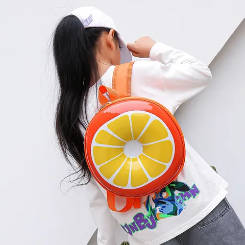 Kinder Süßer Cartoon Frucht Hartschalen Rucksack Leichter Wasserdichter Reise Schulranzen Für Kleinkinder Jungen Und Mädchen