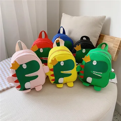 Kinder Cartoon Dinosaurier Rucksack Süße Nylon Leichte Schultasche Für Kleinkinder Jungen Und Mädchen