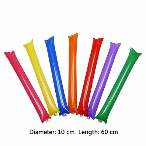 Inflatable Cheer Sticks Cheering Pom Poms Noise Makers For Sports Events Concerts Party Supplies PE Material