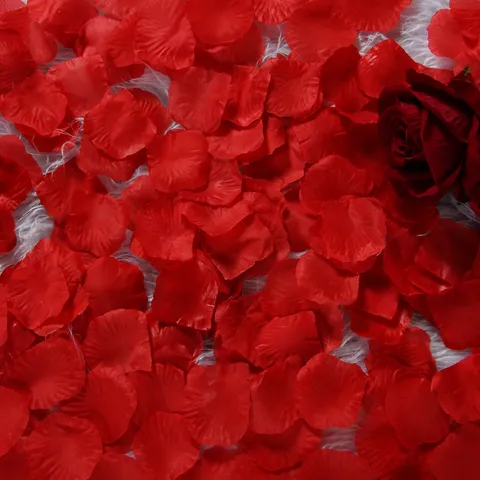 Artificial Silk Rose Petals Red Flower Petals For Wedding Valentine Day Party Romantic Room Table Home Decor