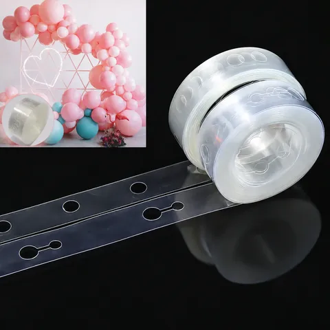 Transparent Plastic Balloon Chain Balloon Arch Strip For Party Wedding Birthday Background Wall Decoration Accessories