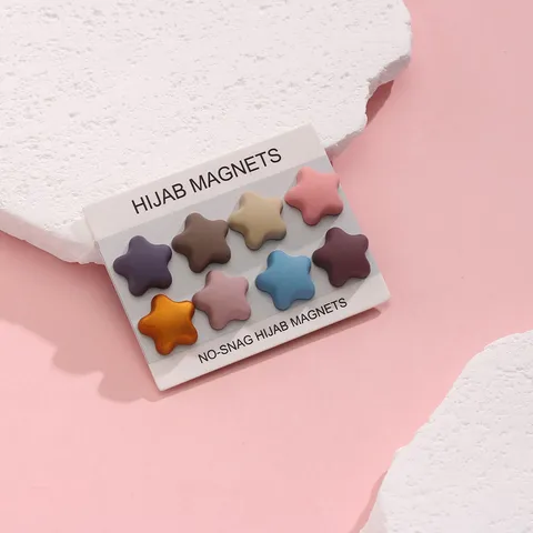 Fibbia per Sciarpa Magnetica Forte in Lega di Zinco Minimalista Hijab Magnete Clip per Scialle Regalo di Gioielli