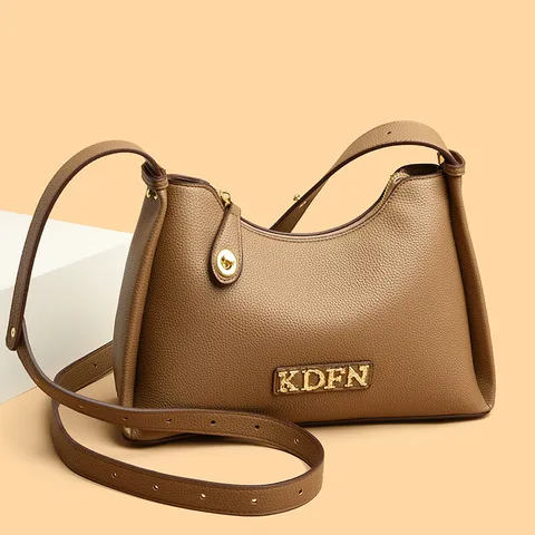 Γυναικείο Μοντέ Τσάντα Ώμου από Δέρμα PU Retro Casual Tote Τσάντα Χεριού
